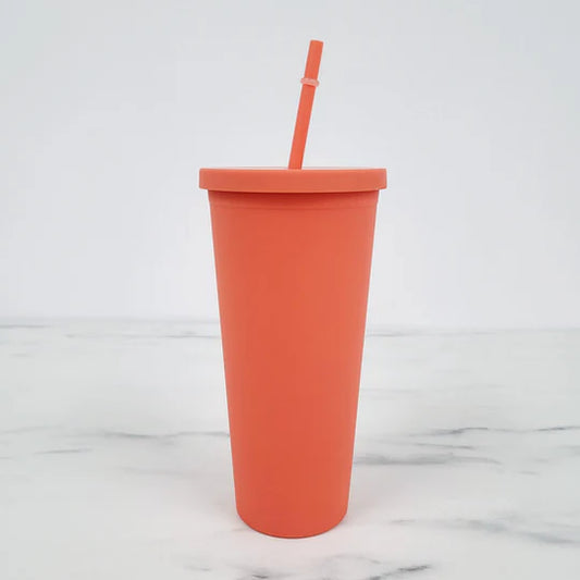BLANK | Peach 24oz Matte Acrylic Tumbler