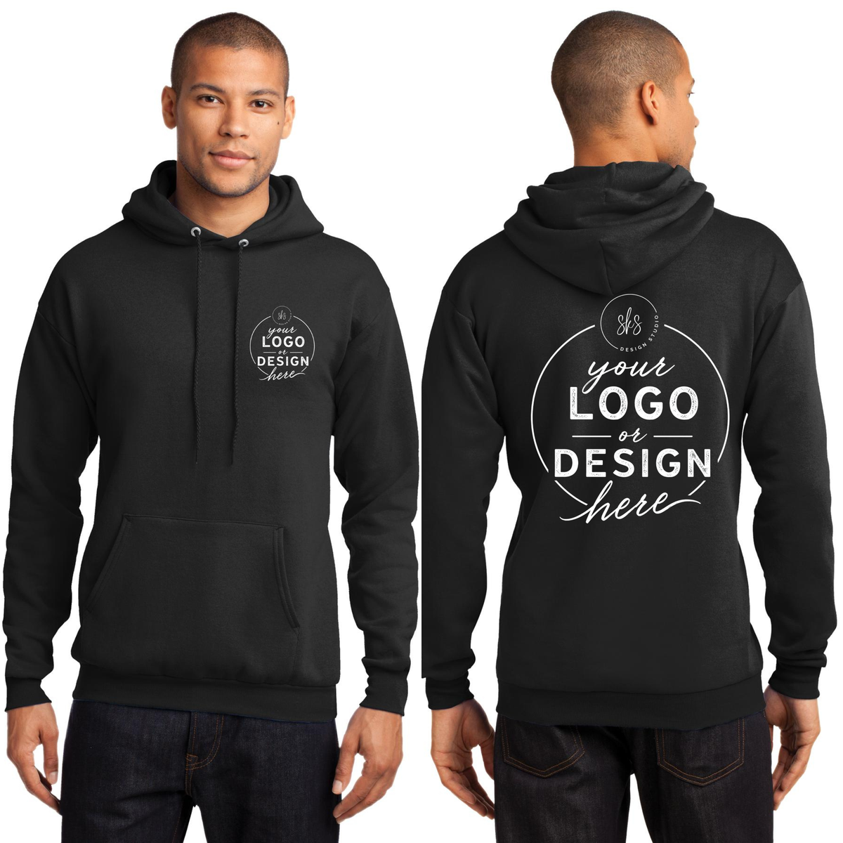CUSTOM LOGO | Unisex Hoodie Sweatshirt [PORT & CO]
