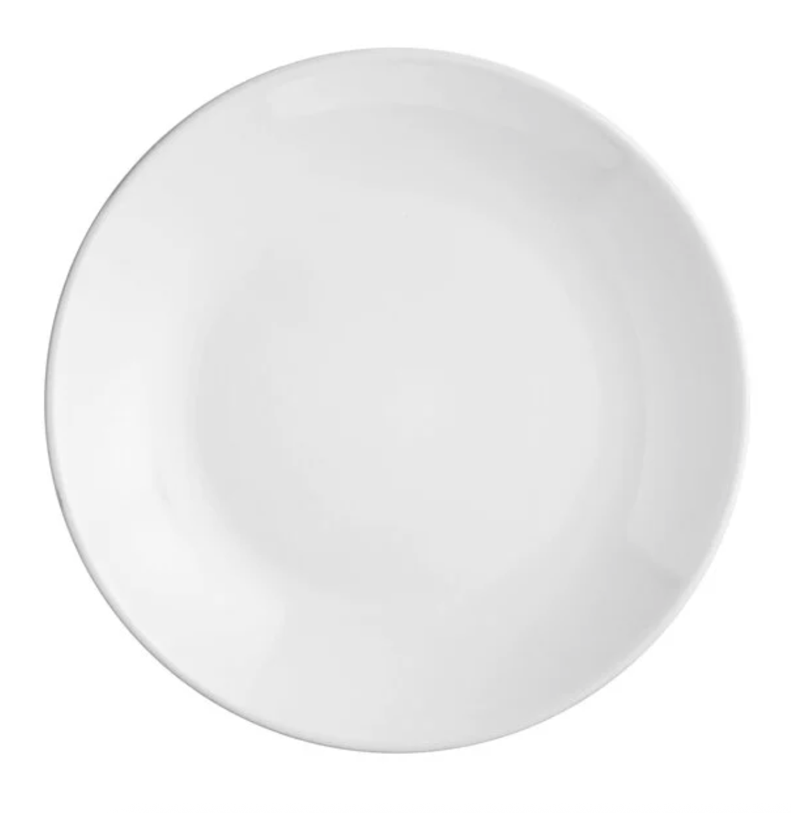 Acopa 9" Round Bright White Coupe Stoneware Plate