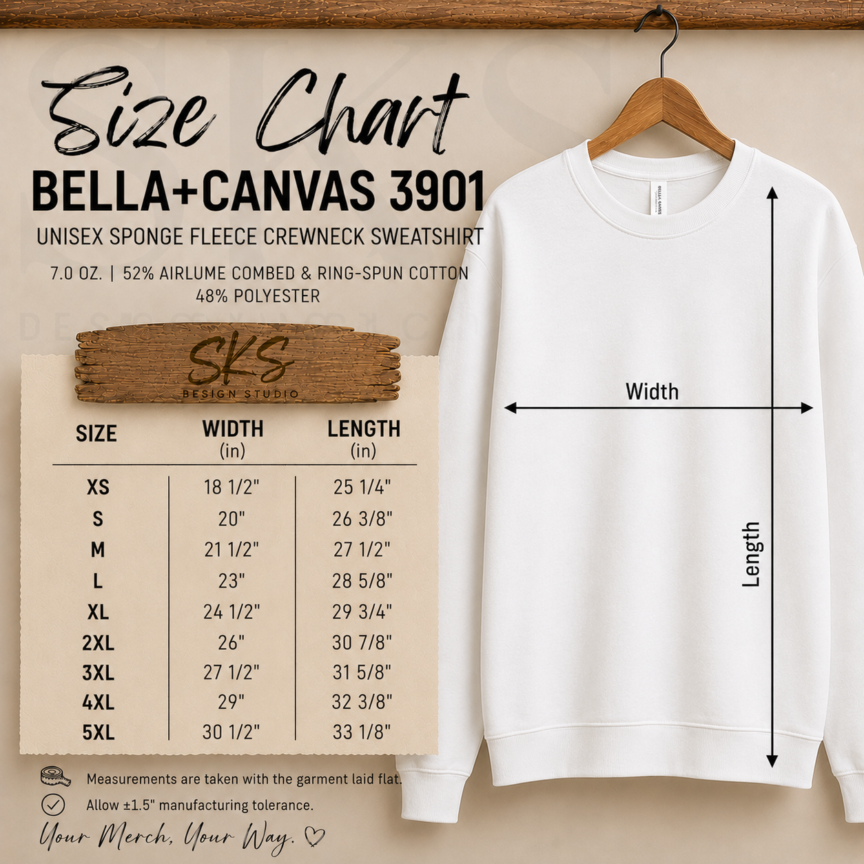 CUSTOM LOGO | Unisex Crewneck Sweatshirt [BELLA CANVAS]