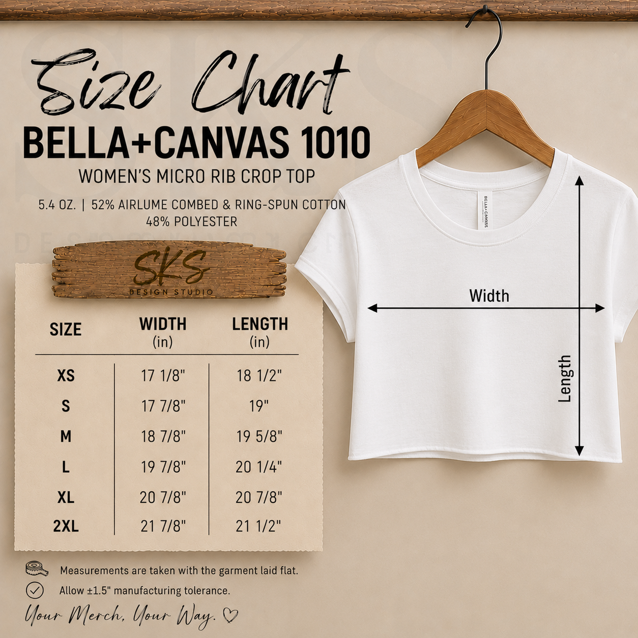CUSTOM LOGO | Women's Crop Top [BELLA CANVAS]
