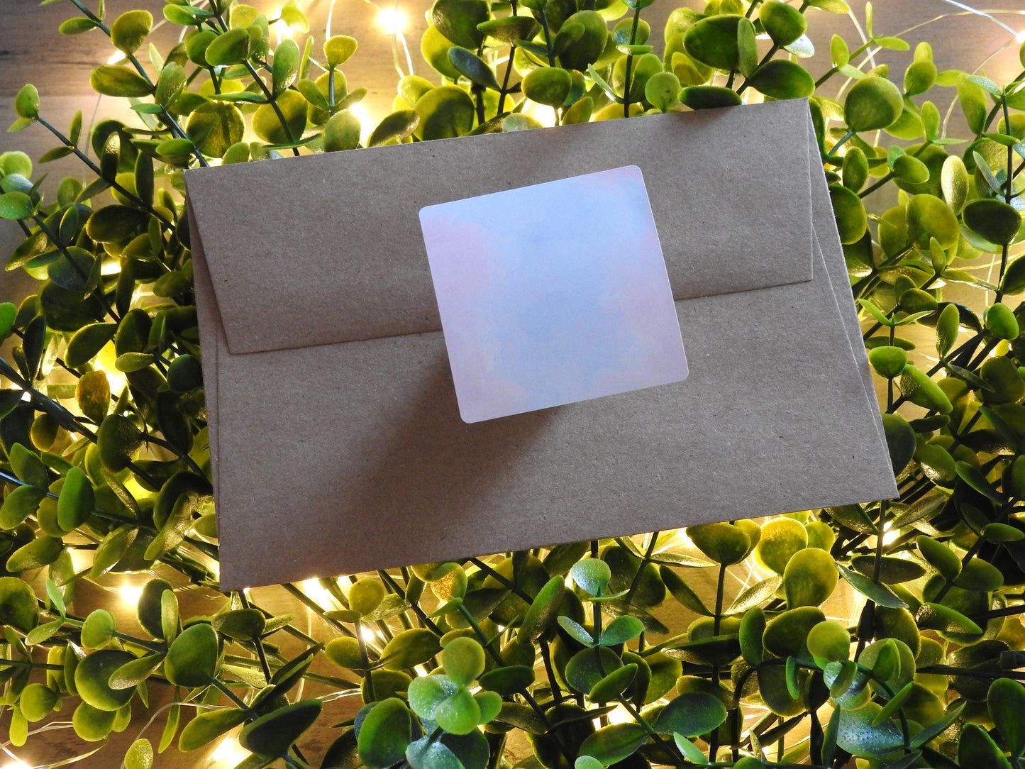 2" Square Watercolor Sticker | Small Business Shipping Stickers
